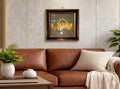 7 Running Horse Pyrite Frame – Wealth & Success Vastu Wall Decor